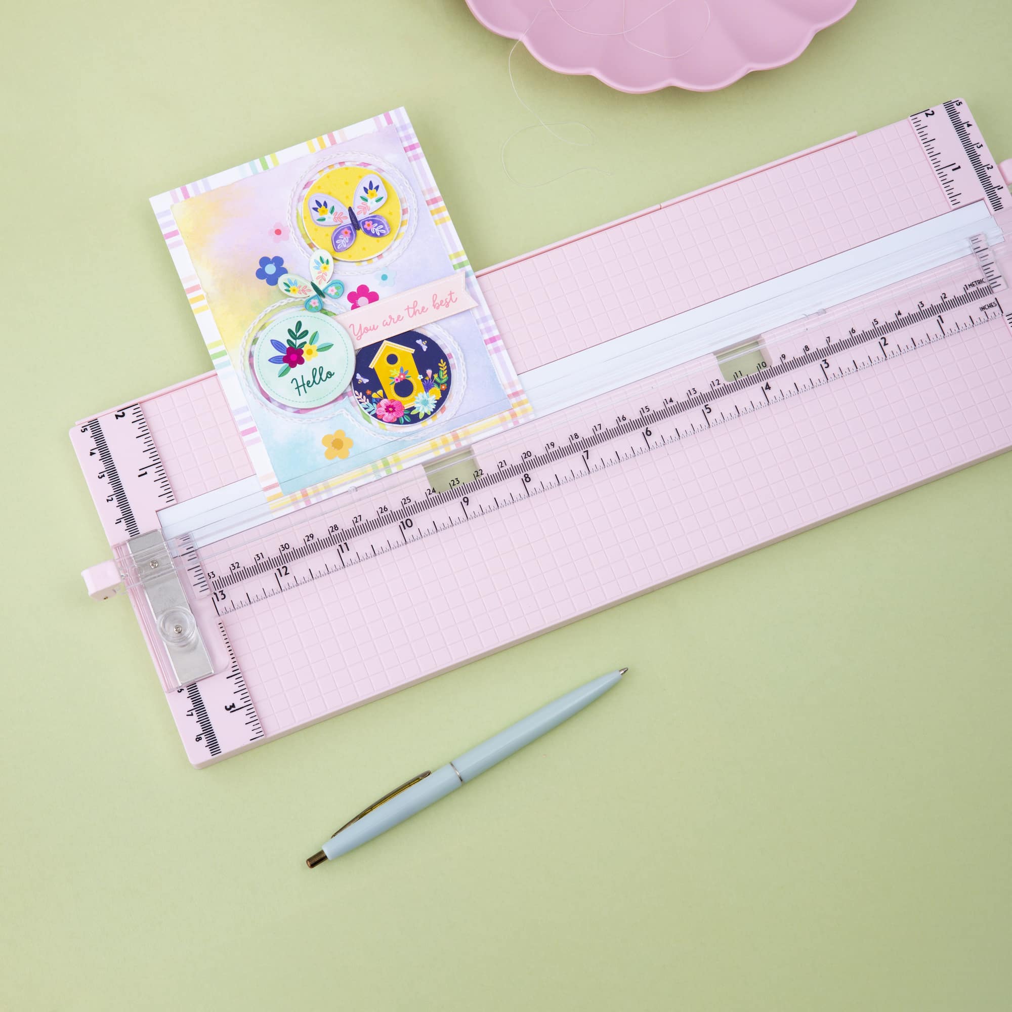 EK Tools 15" Pink Rotary Paper Trimmer
